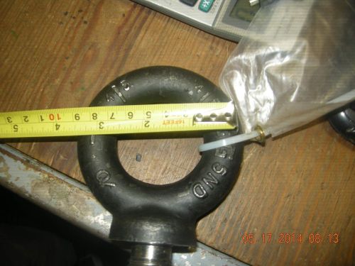 CROSBY FORGED EYE BOLT 1&#039;&#039; shank by 2 1/2&#039;&#039; 13,330 lbs 45 degree load