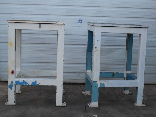 Steel equipment stand table platform 36&#034;l 36&#034;w 53&#034;h 1&#034;th top plate 4&#034;x4&#034; legs for sale