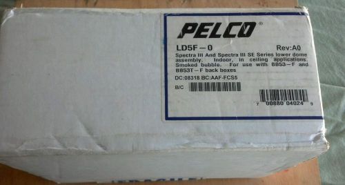 NEW Pelco LD5F-0 In-ceiling Mount Smoked Dome for Spectra III and Spectra III SE
