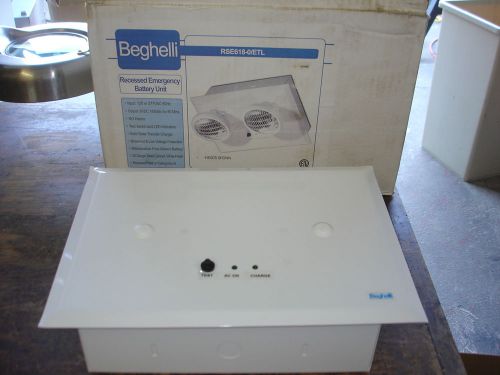 BEGHELLI RSE618-0 ETL RECESSED EMERGENCY LIGHTING UNIT NO HEADS WHITE