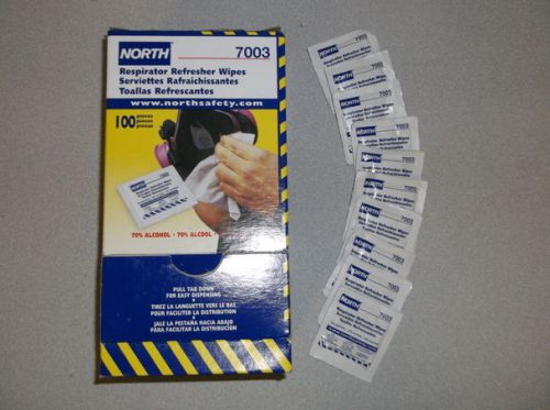 Retail display box of 100 north by honeywell respirator refresher wipes -$43 new for sale