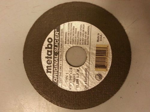 Metabo Slicer 55.331 Cutting Wheels 4.5&#034; x .040&#034; x 7/8&#034; - 50 pack