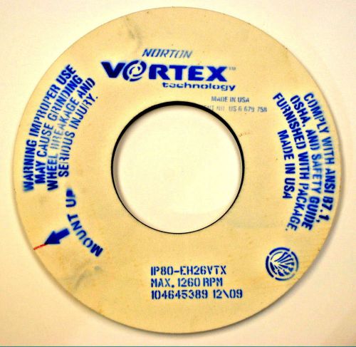 Norton vortex grinding wheel (ipa80-eh26vtx) 500 x 1.375&#034; x 8&#034; grinding wheel for sale
