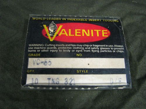 Valenite VC55 TNG 321 Insert  6pc.