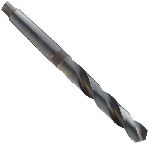 Chicago Latrobe 110 High-Speed Steel Taper Shank Drill Bit, Black Oxide Finish,