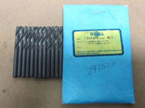 12x GREENFIELD #20 Screw Machine Length HSS HD 135 Twist Drill Bits Oxide 291520