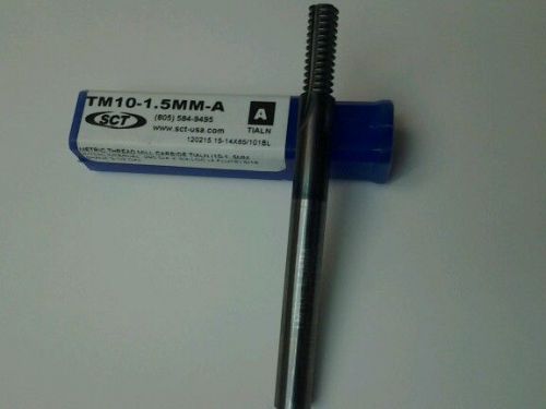 SCT SOLID CARBIDE METRIC THREAD MILL M10-1.5 .29 DIA  4 FLT  5/16 SHANK 3/4 LOC