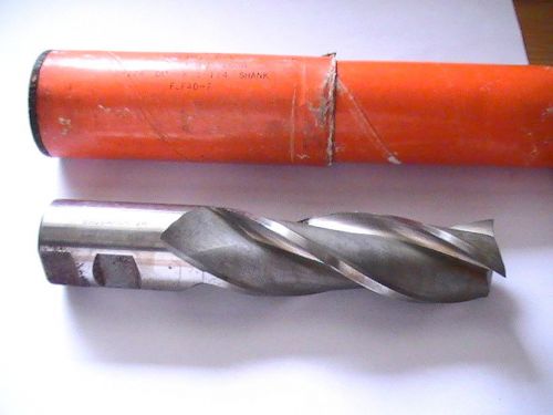 Brubaker End Mill HSS, 3 Flute ,1-1/4 DIA x 1-1/4 SHANK