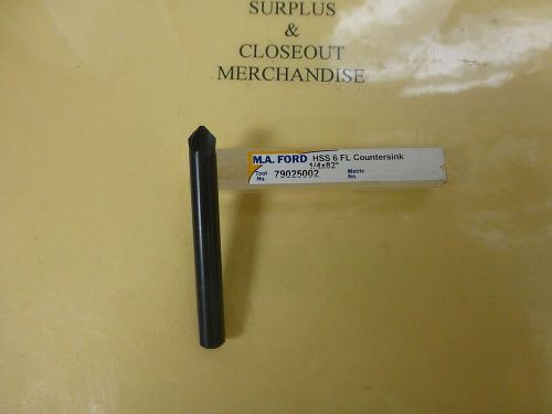 Countersink 1/4&#034; diameter 82 degree 6 flute high speed ma ford usa new$3.50 for sale