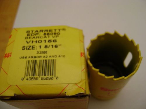 Starrett yh0156 bearcat hole saw 1-5/16&#034;(33mm) for a2 &amp; a10 arbors for sale