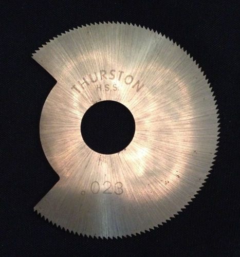 Jewelry Thurston HSS 2 x 0.023 x 1/2 Slitting Slotting Saw Notched Cutting