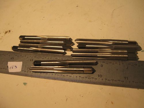 10 pc 1/4&#034;-28 NF HS GH7 6/0 7 4 Flutes Plug Various Manufacturers (153)