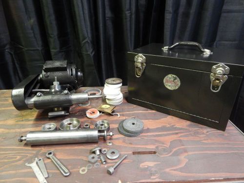 Tool Post Grinder Dumore  #5 1/2 Hp W Metal Storage Case &amp; Acces. Shown !