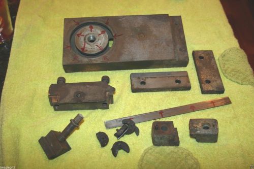 CLAUSING LATHE 5914 CROSS SLIDE, CARRIAGE BLOCKS, SHIMS, WIPERS, LOCK BOLT, GIB