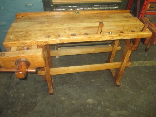 ANTIQUE Hammacher Schlemmer &amp; Co. Woodworker&#039;s Bench Circa 1900s -REFINISHED