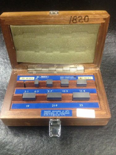 Carbide (Solid) Gauge Block Box Set Machinist Tool Inspection Room Surface Plate