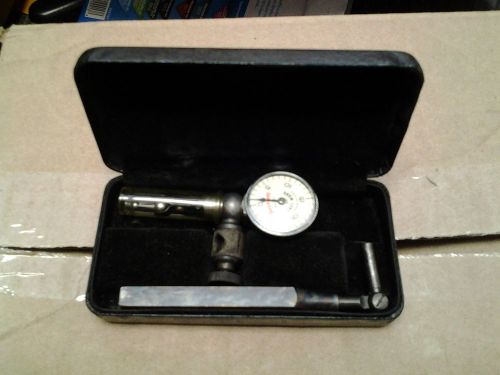 VINTAGE L S STARRETT NO.711 UNIVERSAL TEST INDICATOR &#034;LAST WORD&#034; w/Original Case