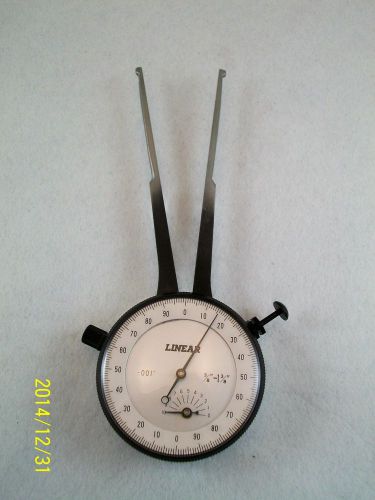 LINEAR DIAL CALIPER INDICATOR  INSIDE GAUGE, 3/8 - 1 1/8 GAGE .001 RESOLUTION