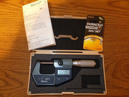 Mitutoyo Digimatic Micrometer 293-766-30 Ratchet Carbide 0-1/0-25MM