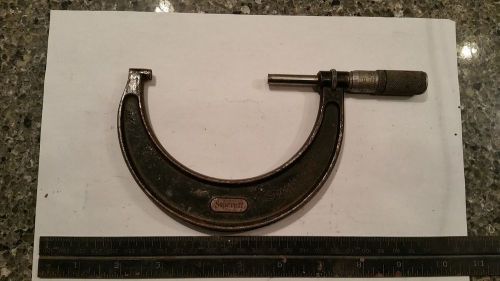 ~ Starrett No. 436 3&#034; - 4&#034; Outside Micrometer Machinist Tool ~