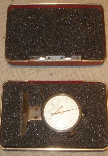 STARRETT NO. 643J-131 DEPTH GAGE .125&#034; RANGE 2+1/2 IN BASE 0-25-0 READING