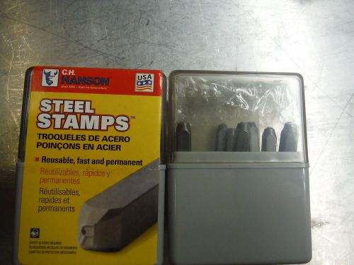 HANSON 1/8&#034; STANDARD NUMBERS STAMPS SET 20541 (LOC1243C) TS12