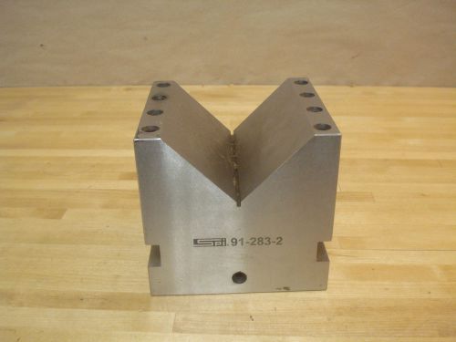 V-Block, 6&#034; x 6&#034; x 6&#034;, 1-1/4 to 4-3/8&#034; V Capacity, 90° V Angle