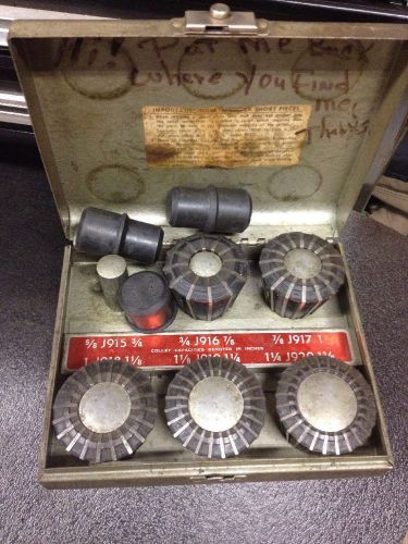 Jacobs Flex Collet Set Metal Lathe Chuck Rubber Hardinge Southbend Clausing Loga