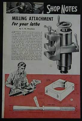 Lathe Milling Attachment compond mount How-To Build PLANS