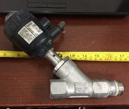 BURKERT 2/2-WAY PISTON OPERATED ANGLE SEAT  VALVE DN20 PN25 316L 3/4&#034;NPT