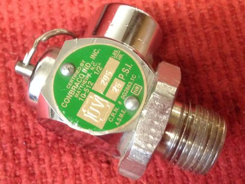 CONBRACO - Relief  Valve - P/N: 10-512 - 1/2&#034; - 25PSI, 205LBS/HR