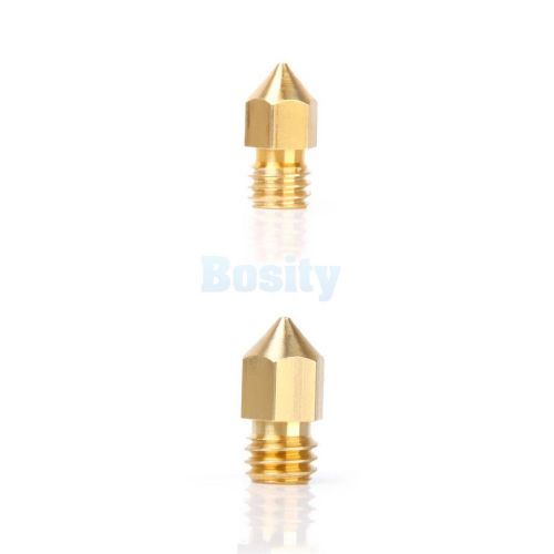 0.4mm+0.5mm copper extruder nozzle print head for makerbot mk8 reprap 3d printer for sale