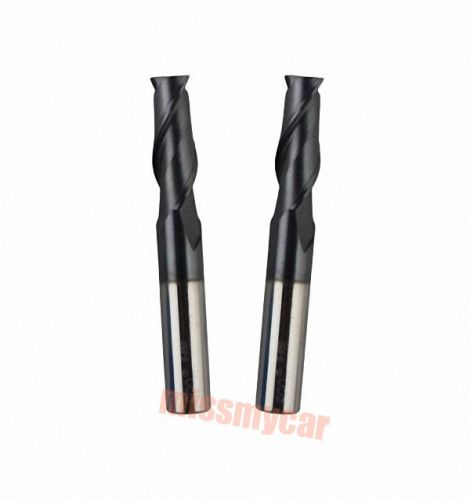 2pcs new 6/5mm coating double flute metal cutting tool bits (A)