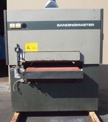 1984 sanding master 36&#034; 2-head wide belt sander (woodworking machinery) for sale