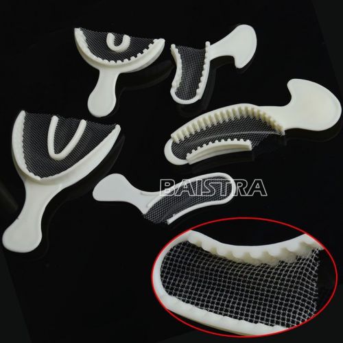 10* Dental Disposable Impression Bite Registration Sideless Tray 5pcs/kit