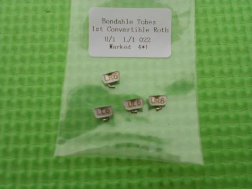 100 Kits MARKED UL/UR/LL/LL Convertible Bondable Roth 022 1st Molar Buccal Tubes