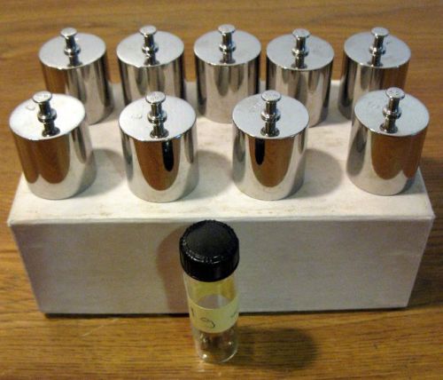 100 g Chrome Calibration Weights plus 1 gram Brass Weights