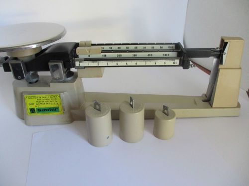 Vintage Triple Beam Balance Precision Scale by SAUTER  2610g