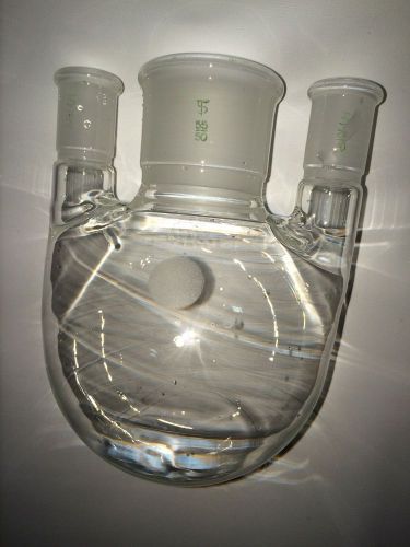 3 neck pyrex round bottom flask 1000ml, 55/50 24/40 for sale