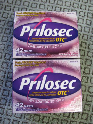 84 Tabs NEW SEALED PRILOSEC OTC WILDBERRY Treats Frequent Heartburn Exp 2016