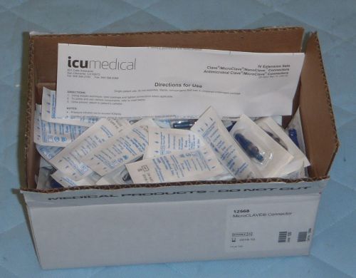 Icu medical microclave® connector -12568 box of 100 for sale