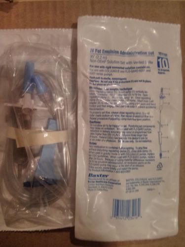 Baxter iv i.v. fat emulsion administration set solution set iv tubing for sale