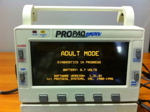 Prppaq Encole 206EL Option 22 Vital Sign Monitor With Power Adapter(Welch Allen)