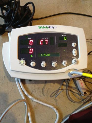 Welch Allyn 53NTO Vital Signs Monitor SPo2, Temp, NIBP, Pulse  Used #1