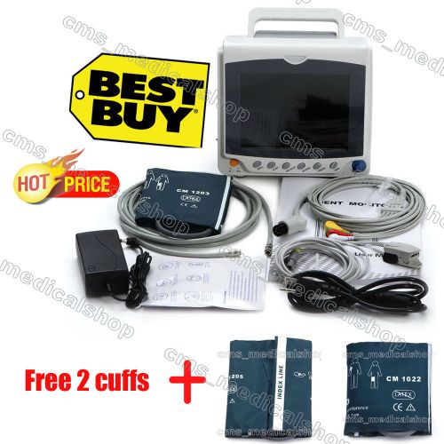 Hot price!!multi-parameter patient montior nibp,spo2,ecg,pr,+ printer+ paper for sale