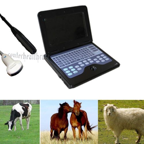 Vet notebook Ultrasound Scanner Machine+7.5mhz Rectal probe+3.0 convex probe P2