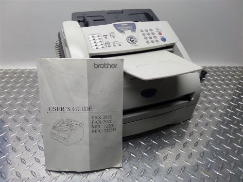 NICE! BROTHER INTELLIFAX 2820 COPY / FAX MACHINE + MANUAL