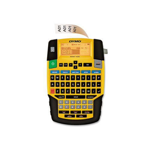 Rhino 4200 basic industrial handheld label maker, 1 line, 8w x 12d x 2-1/2h for sale