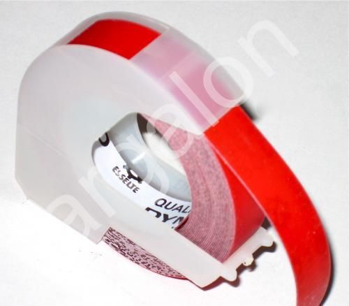 DYMO embossing Tape 5305-02 Matte Red 3/8&#034; x 12 Ft NEW Label Labeling