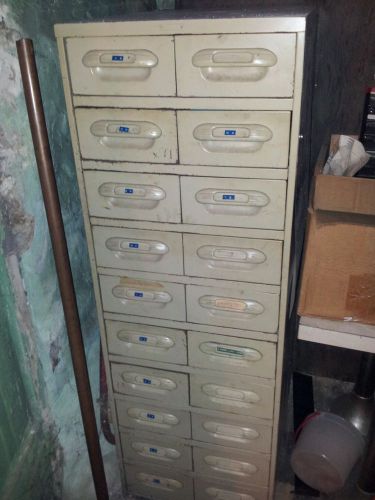 industrial metal index card cabinet